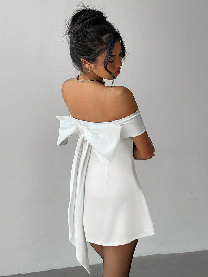 Rochie mini SHEIN, alb