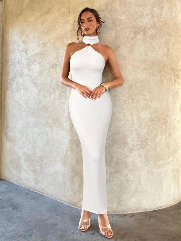 Rochie maxi SHEIN, alb