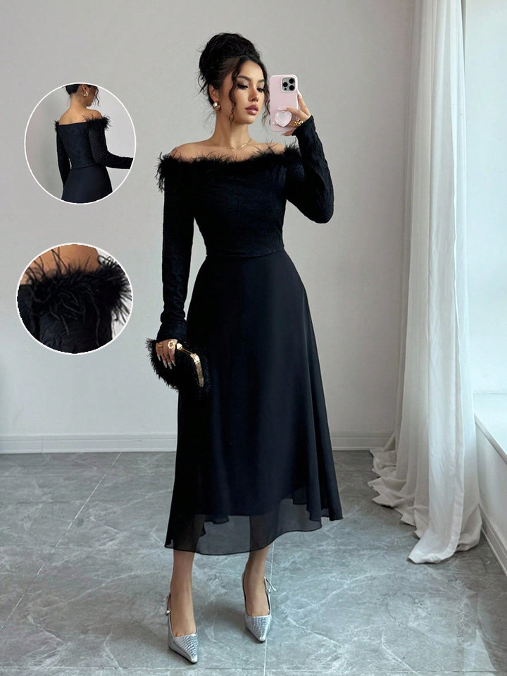Rochie midi SHEIN, negru