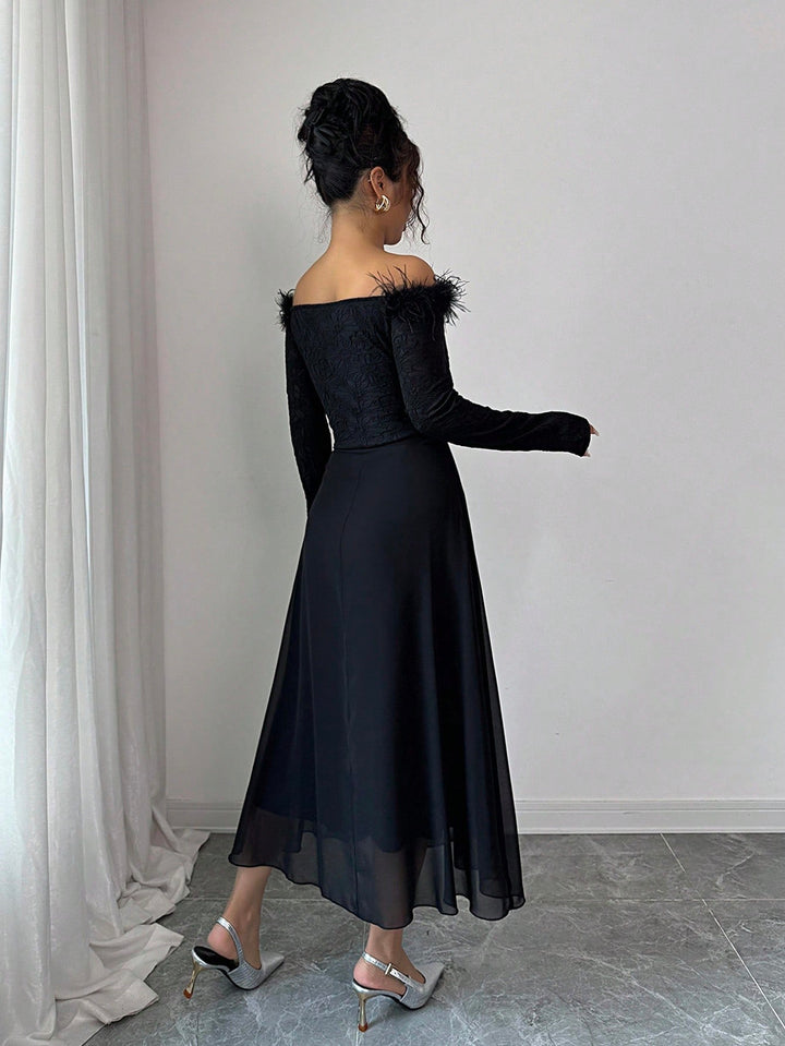 Rochie midi SHEIN, negru