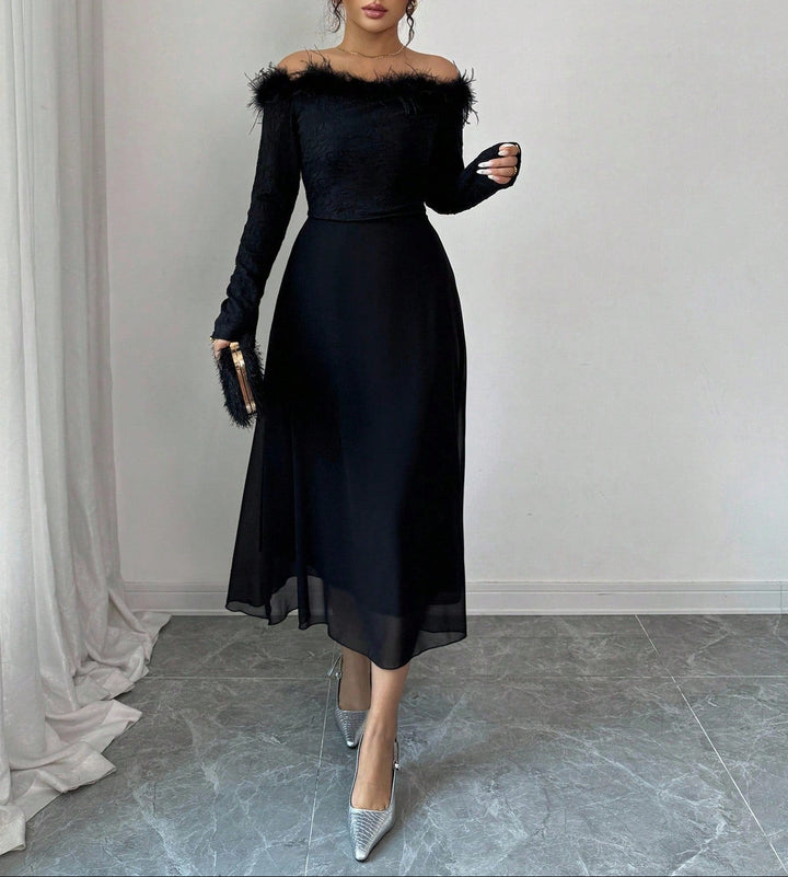 Rochie midi SHEIN, negru