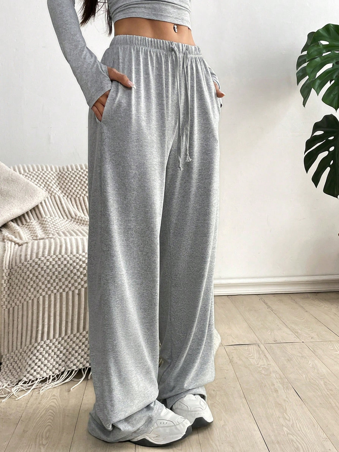 Pantaloni SHEIN, gri
