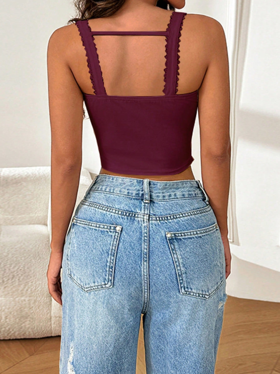 Top SHEIN, vișiniu