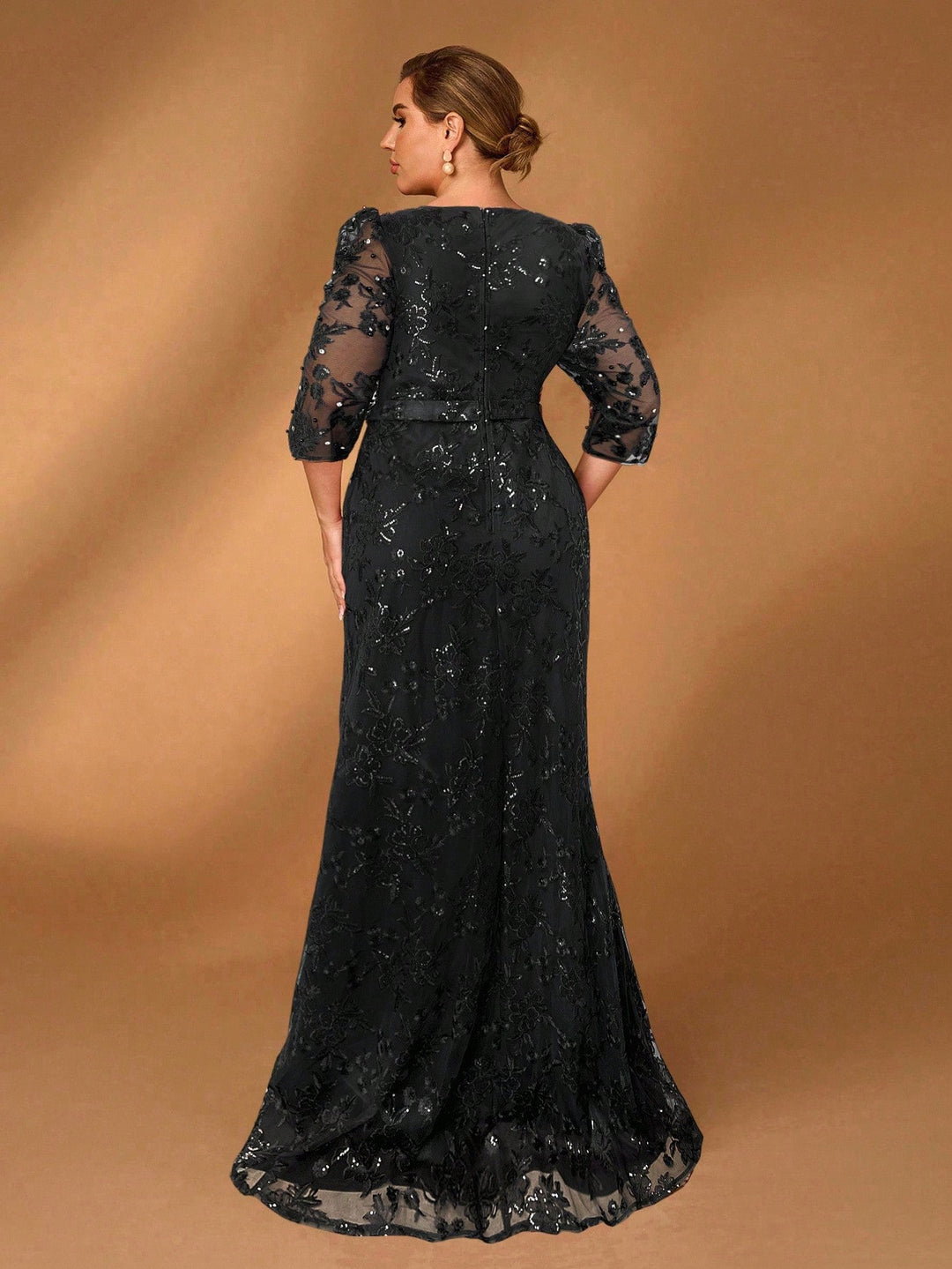 SHEIN maxi ruha, fekete
