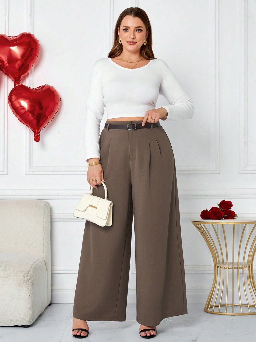 Pantaloni SHEIN, bej