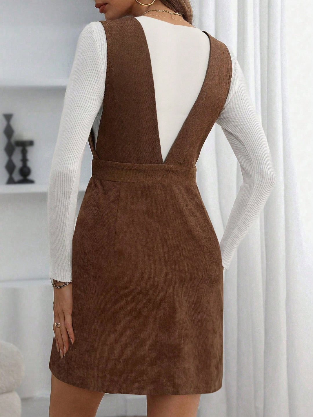 Rochie mini SHEIN, maro