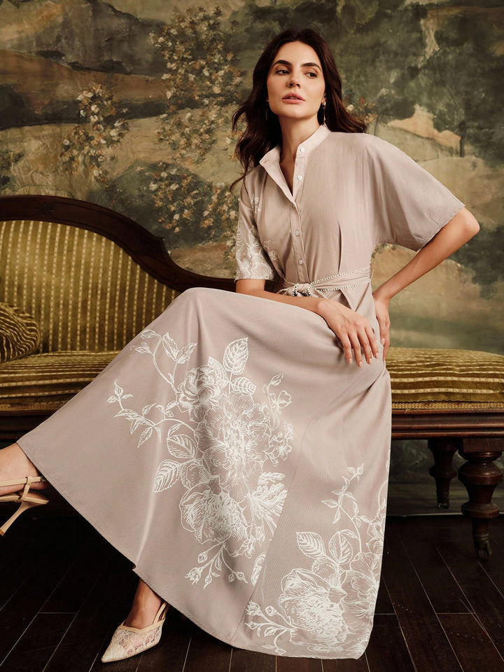 Rochie maxi SHEIN, vișiniu