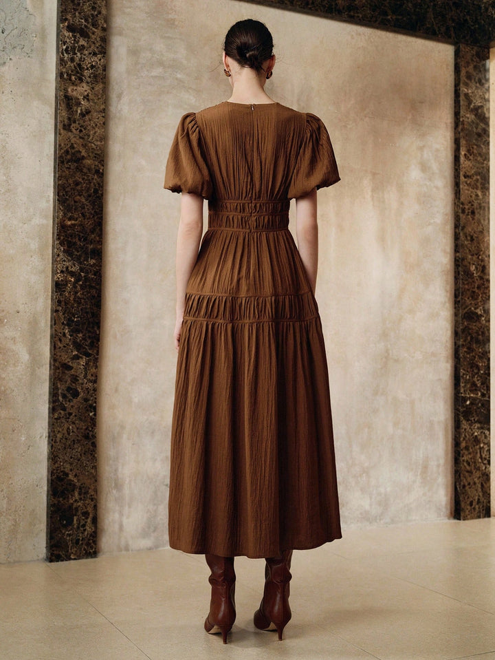 Rochie maxi SHEIN, maro