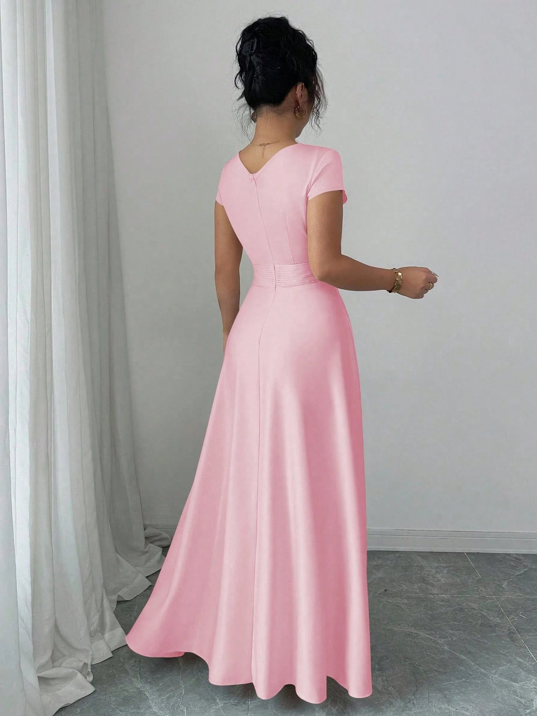 Rochie maxi SHEIN, roz