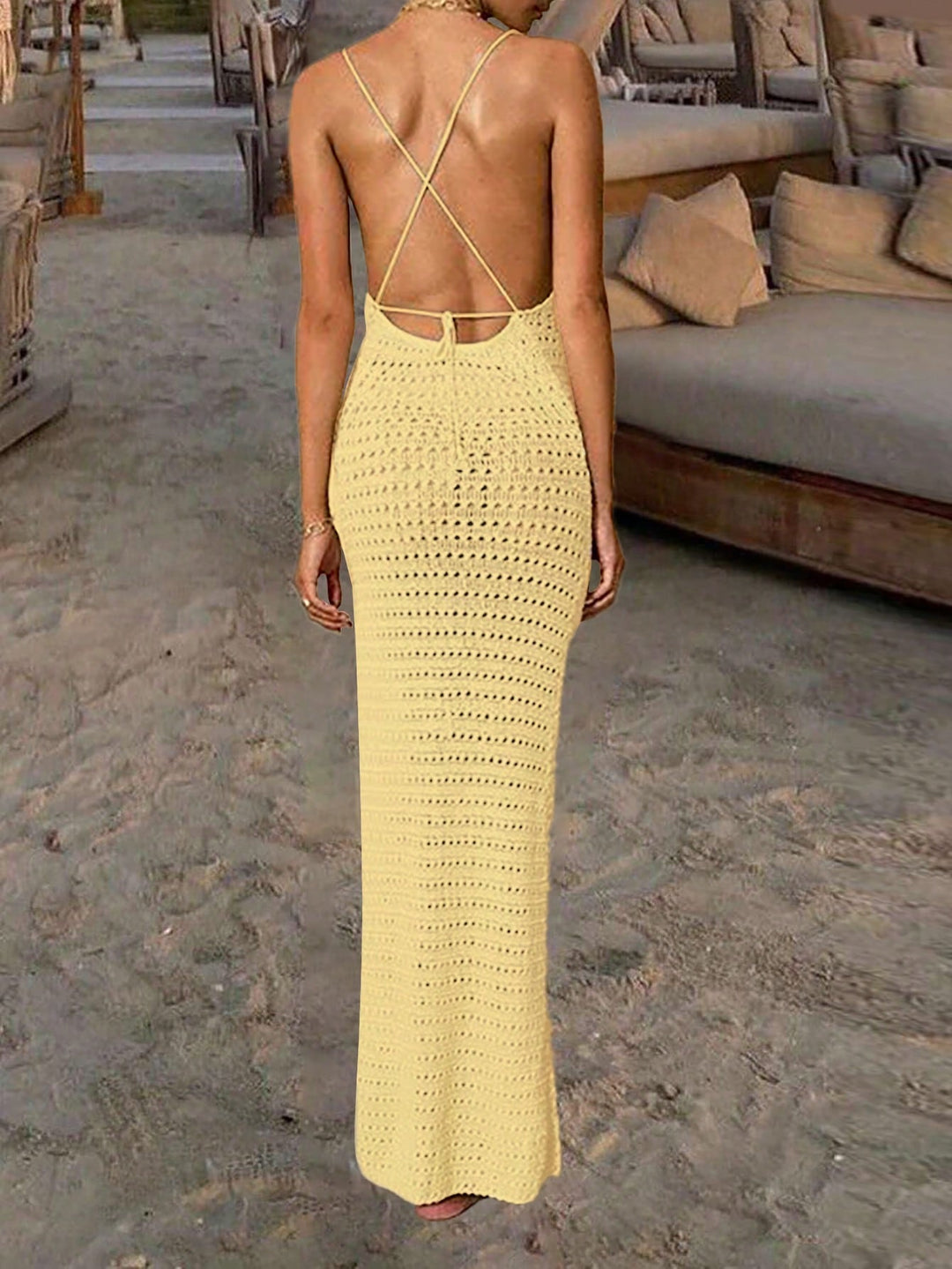 Rochie de plajă SHEIN, galben
