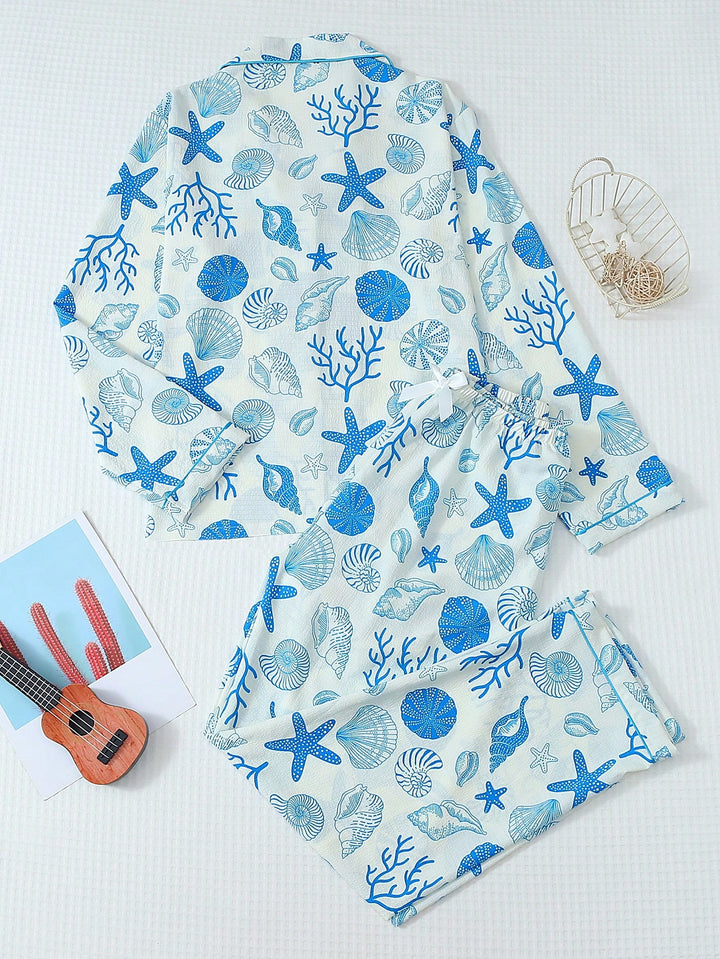 Pijama SHEIN, albastru