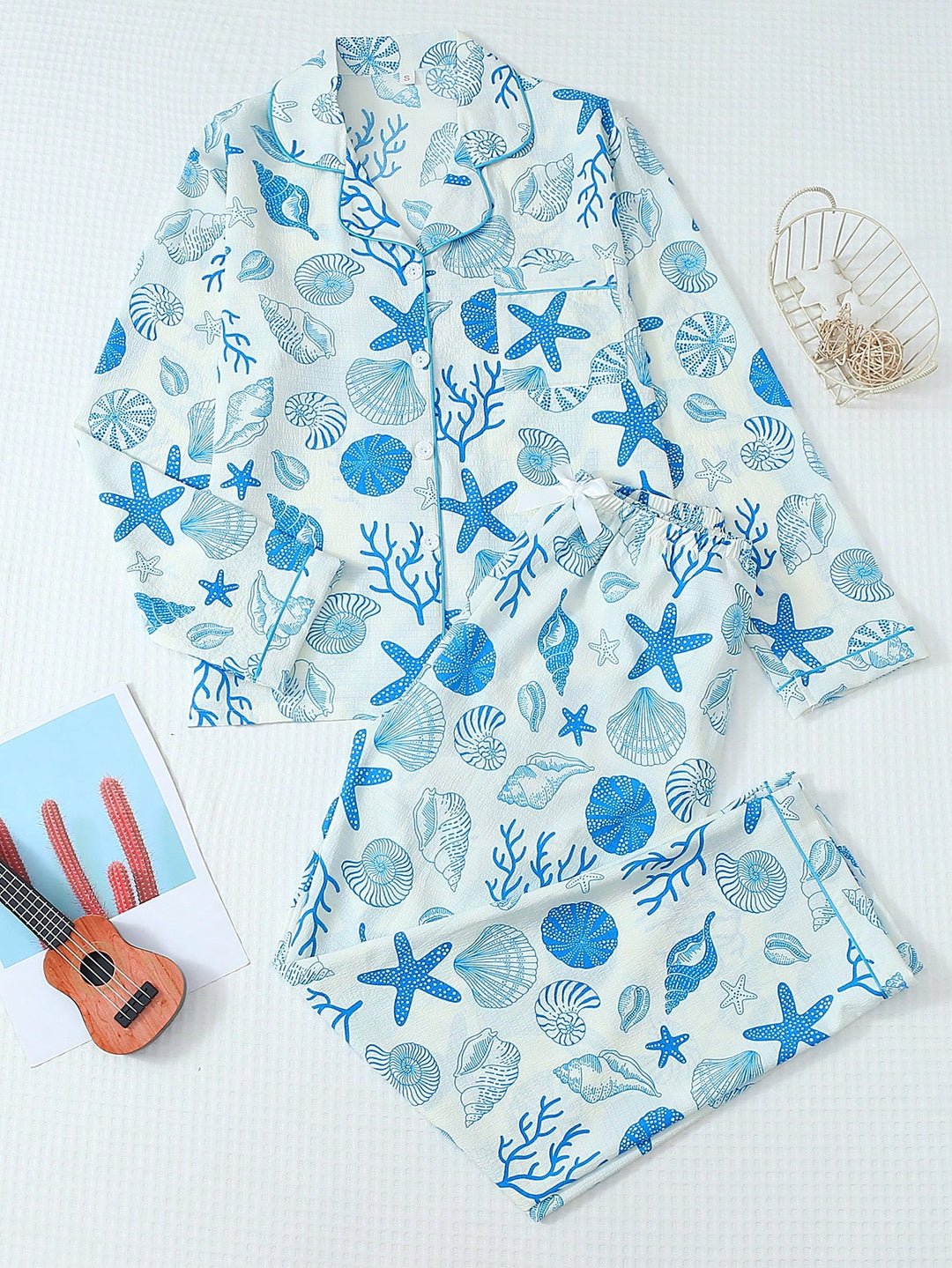Pijama SHEIN, albastru