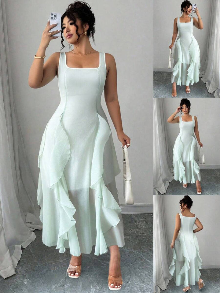 Rochie midi SHEIN, verde