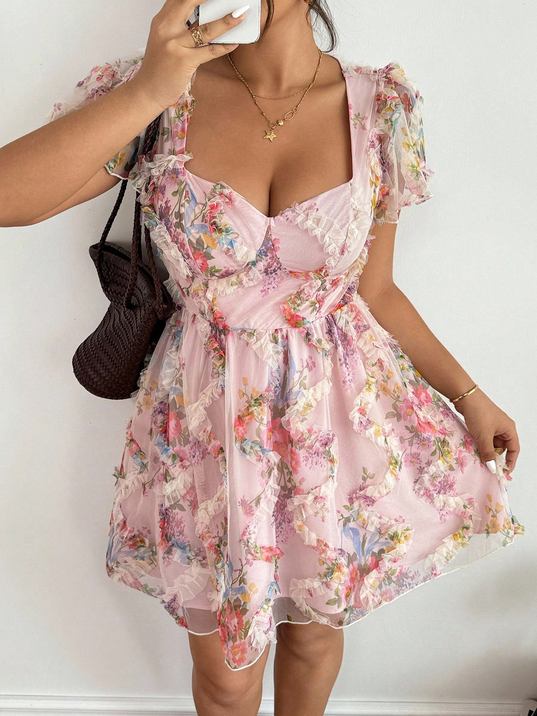 Rochie mini SHEIN, mix culori