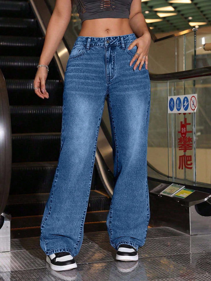 Jeans SHEIN, albastru