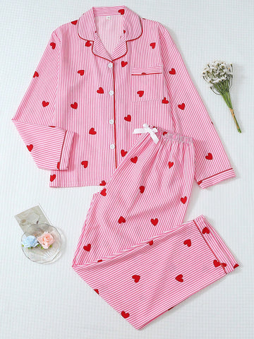 Compleu pijamale SHEIN, roz