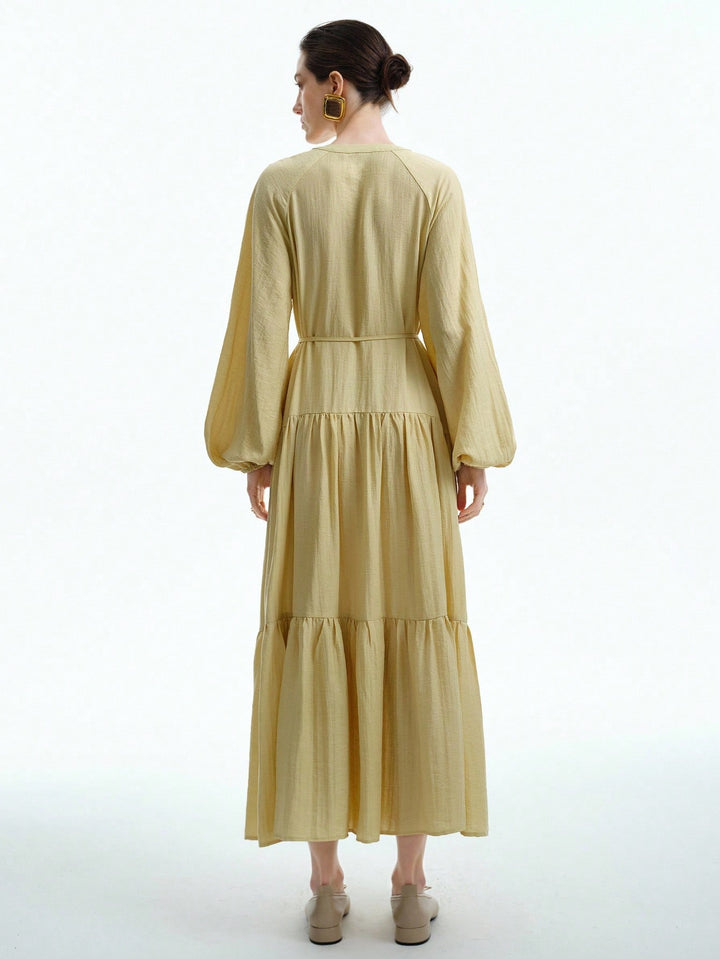 Rochie maxi SHEIN, bej
