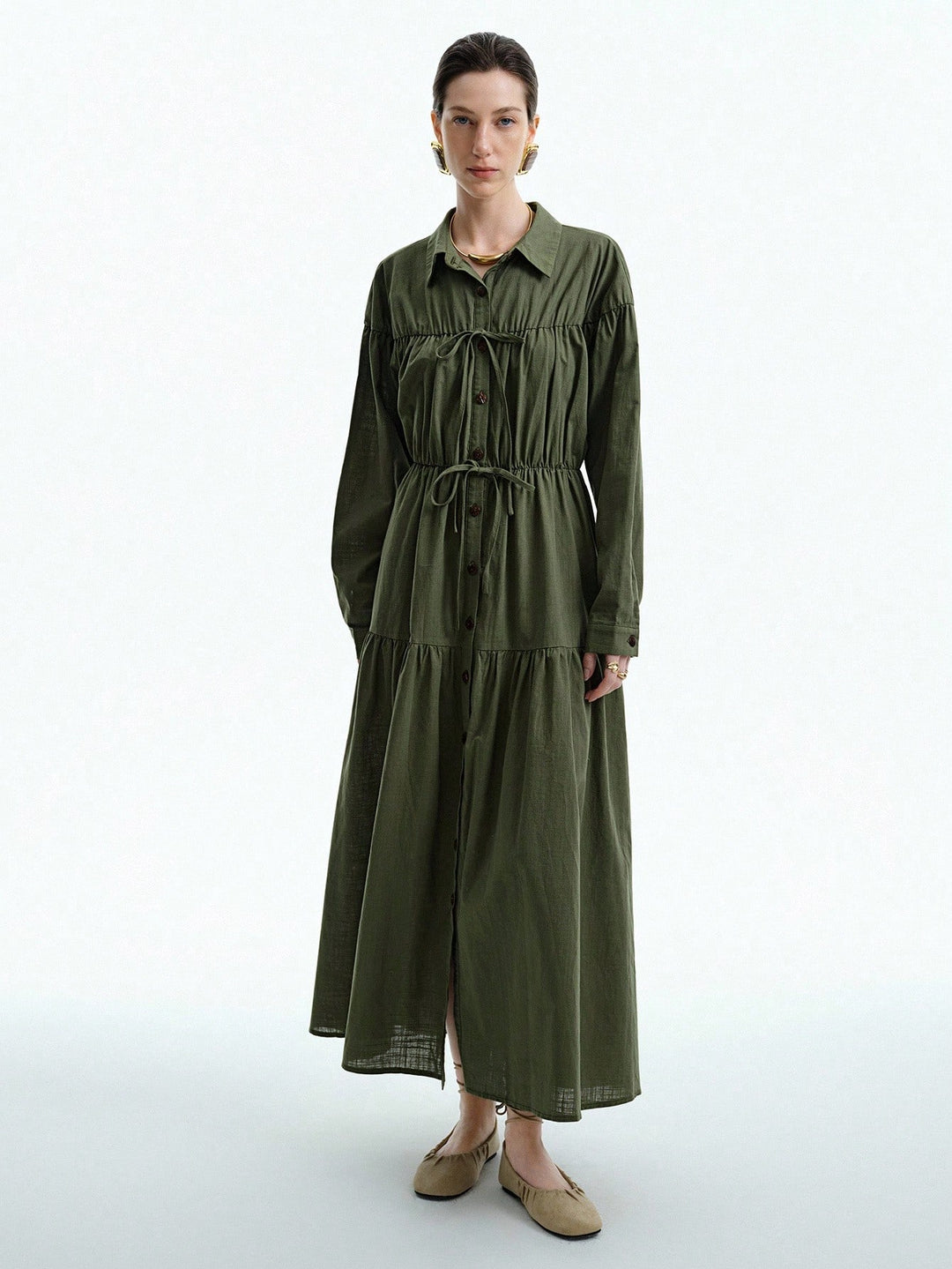 Rochie maxi SHEIN, verde