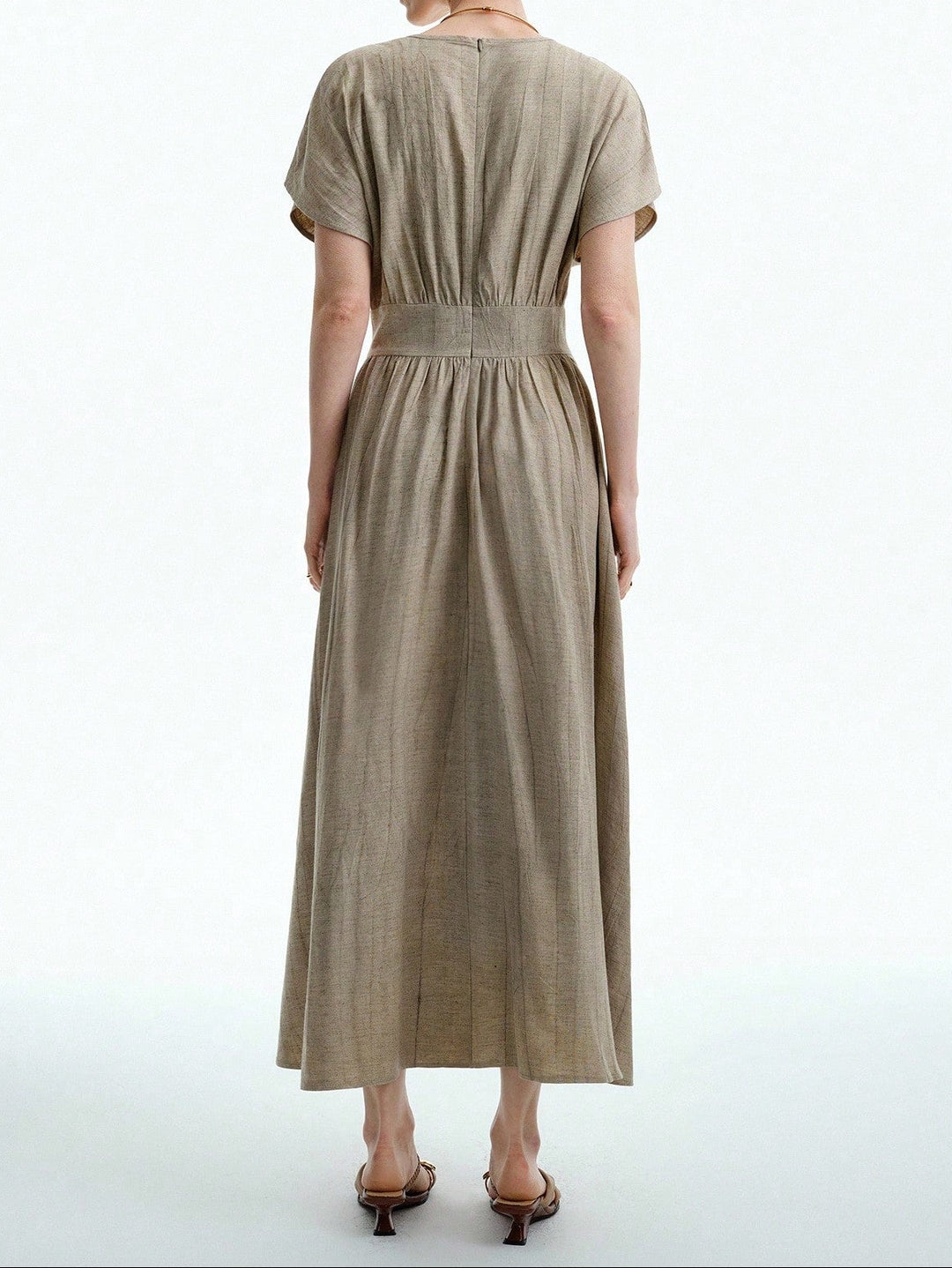 SHEIN maxi ruha, bézs