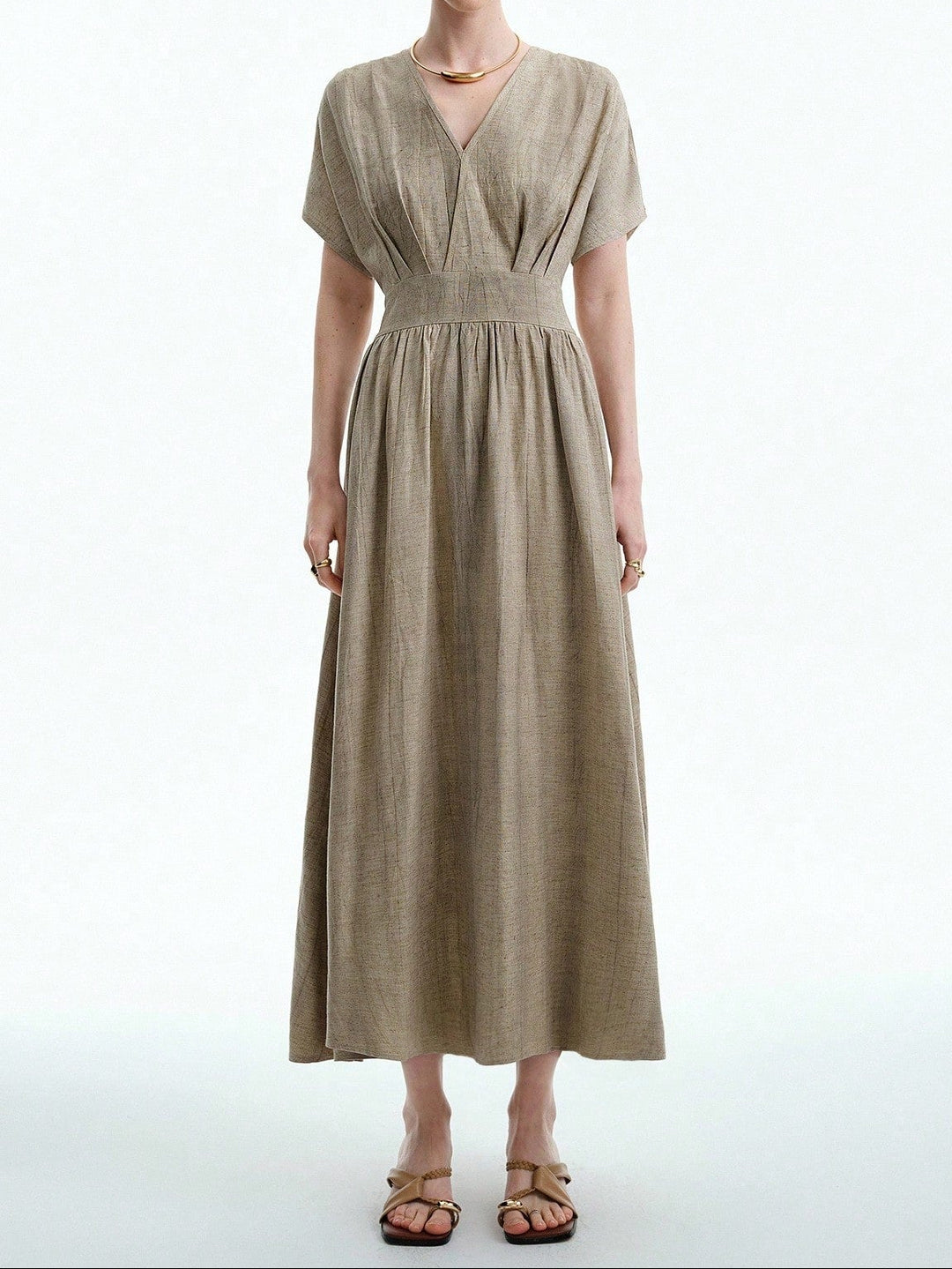 SHEIN maxi ruha, bézs