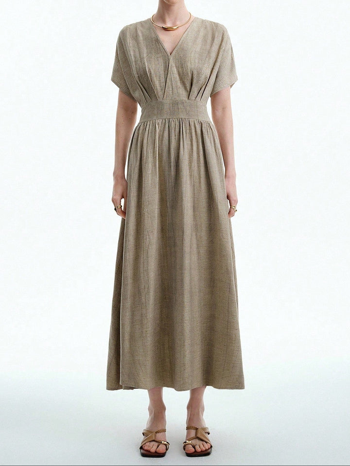 SHEIN maxi ruha, bézs