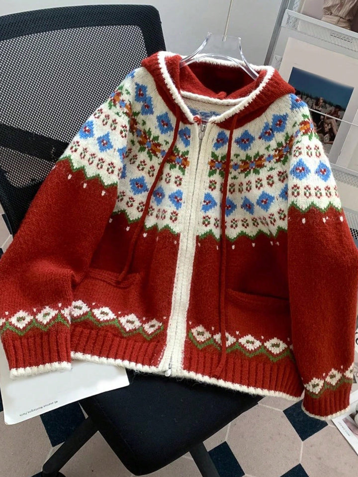 Cardigan SHEIN, roșu