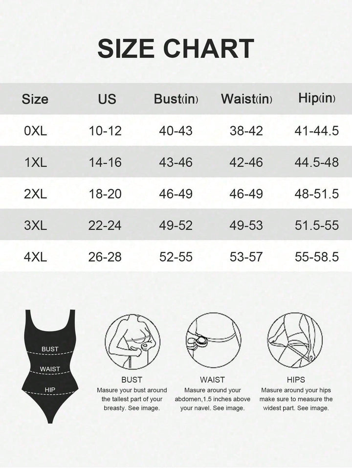 SHEIN alakformáló body, fekete