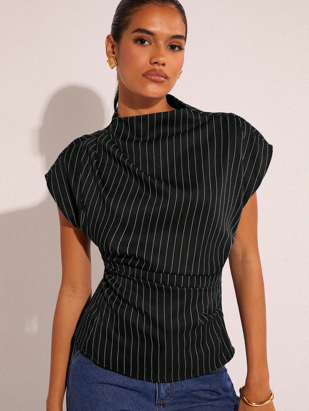 Top SHEIN, negru