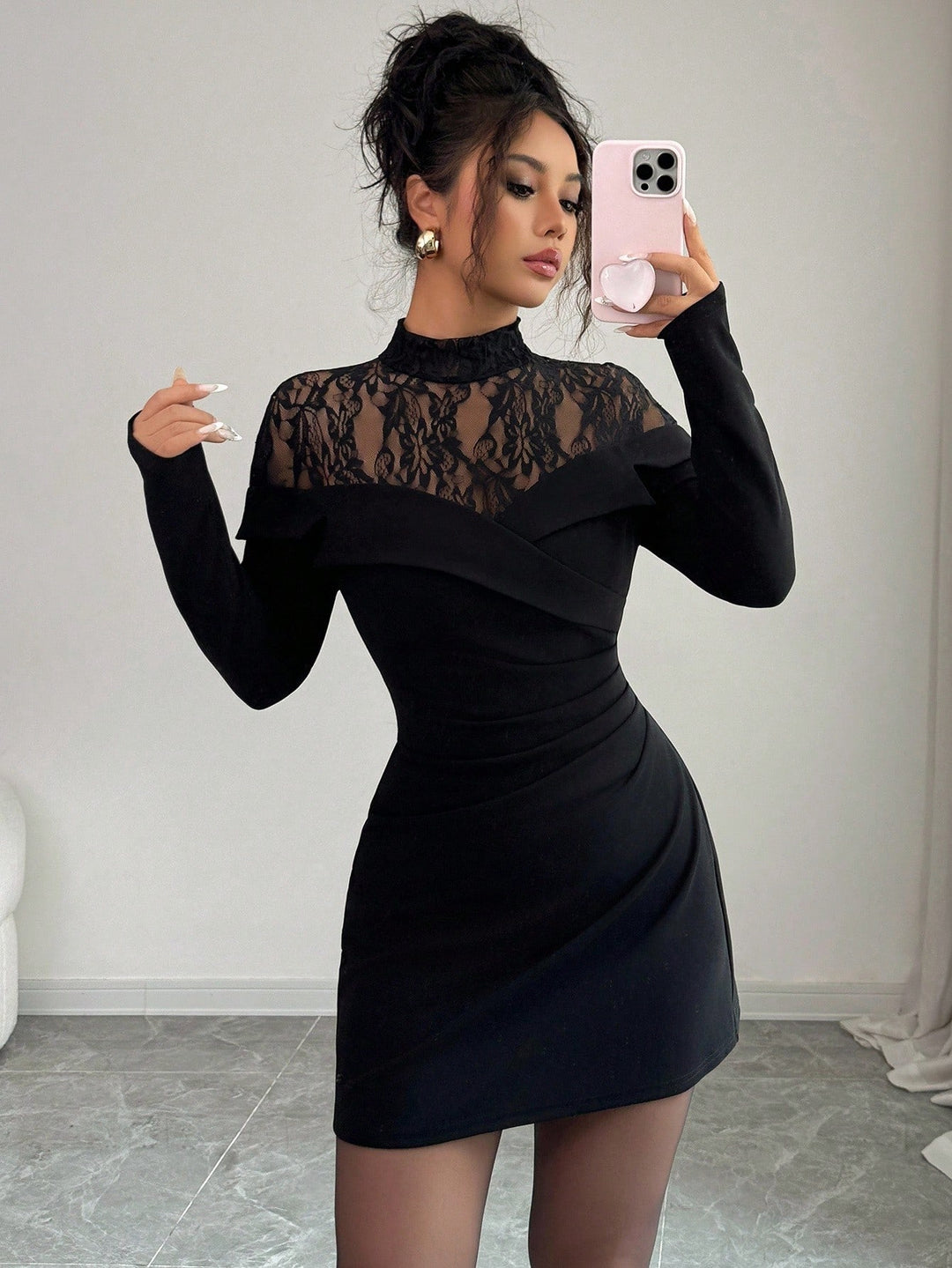 Rochie scurtă SHEIN, negru
