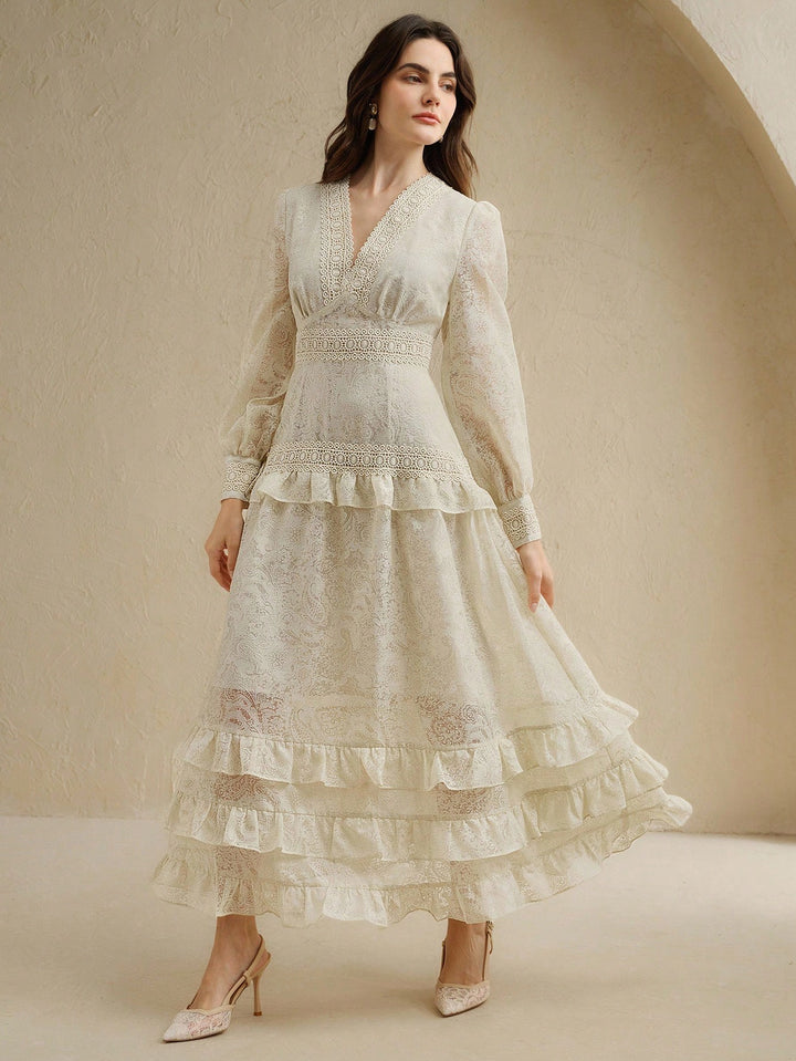 Rochie maxi SHEIN, alb