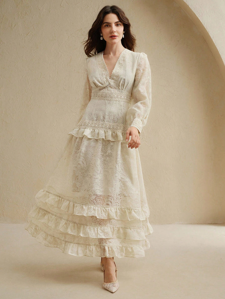 Rochie maxi SHEIN, alb
