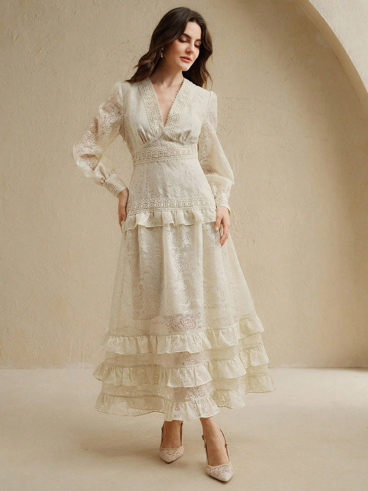 Rochie maxi SHEIN, alb