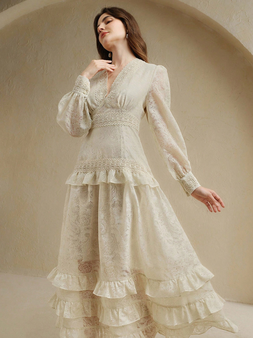 Rochie maxi SHEIN, alb