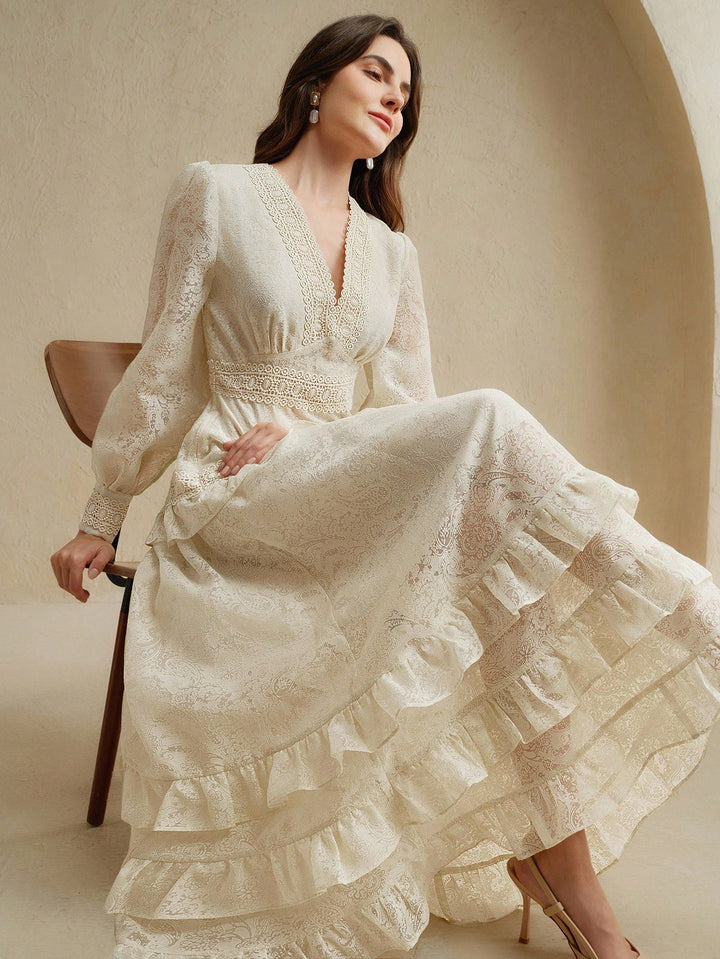 Rochie maxi SHEIN, alb