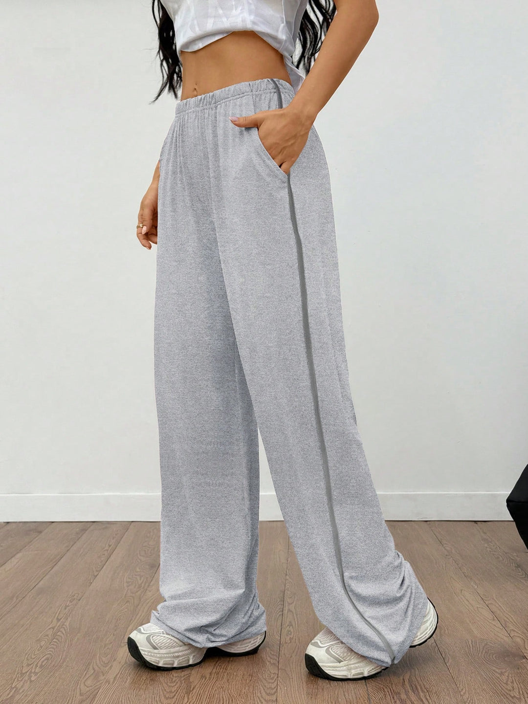 Pantaloni SHEIN, gri