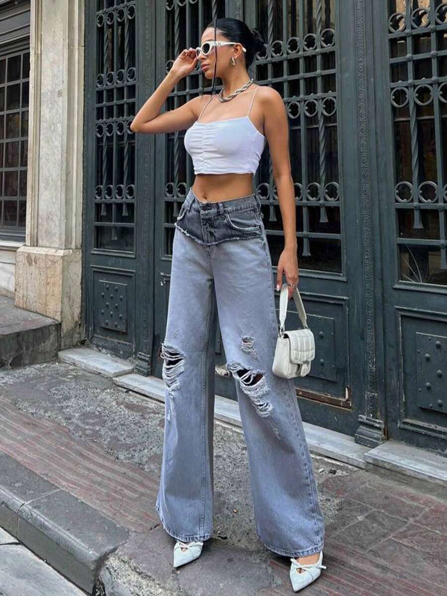 Jeans SHEIN, gri