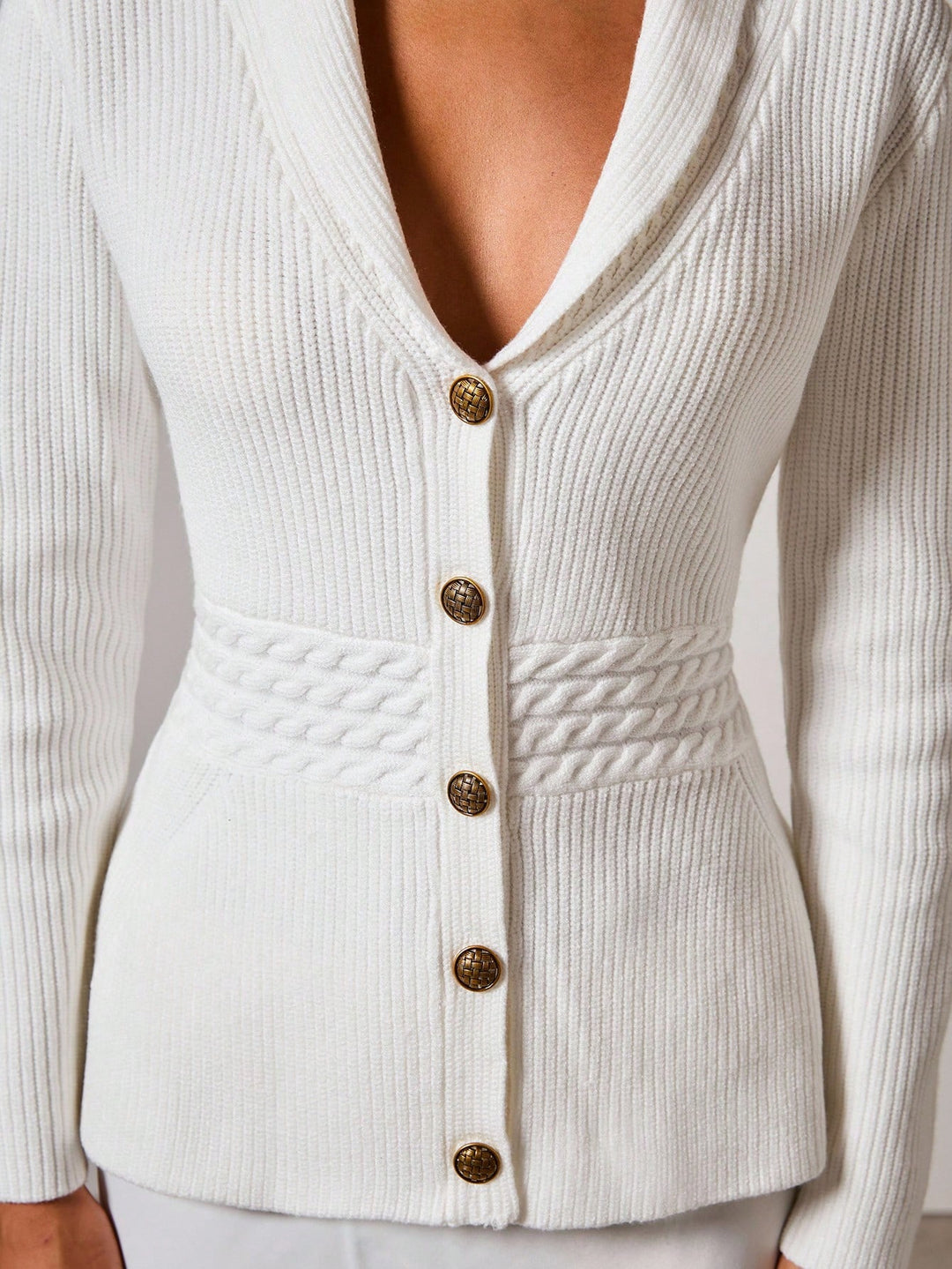 Cardigan SHEIN, alb