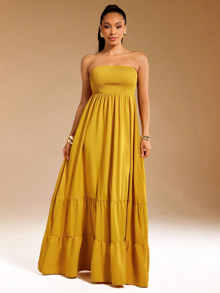 Rochie maxi SHEIN, galben