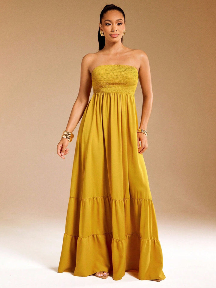 Rochie maxi SHEIN, galben