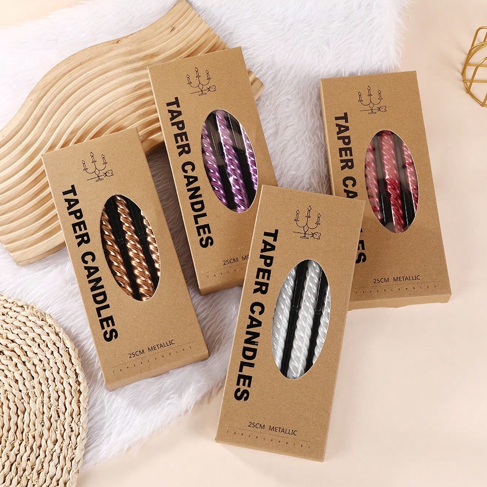 Set suport lumânare SHEIN, mix culori