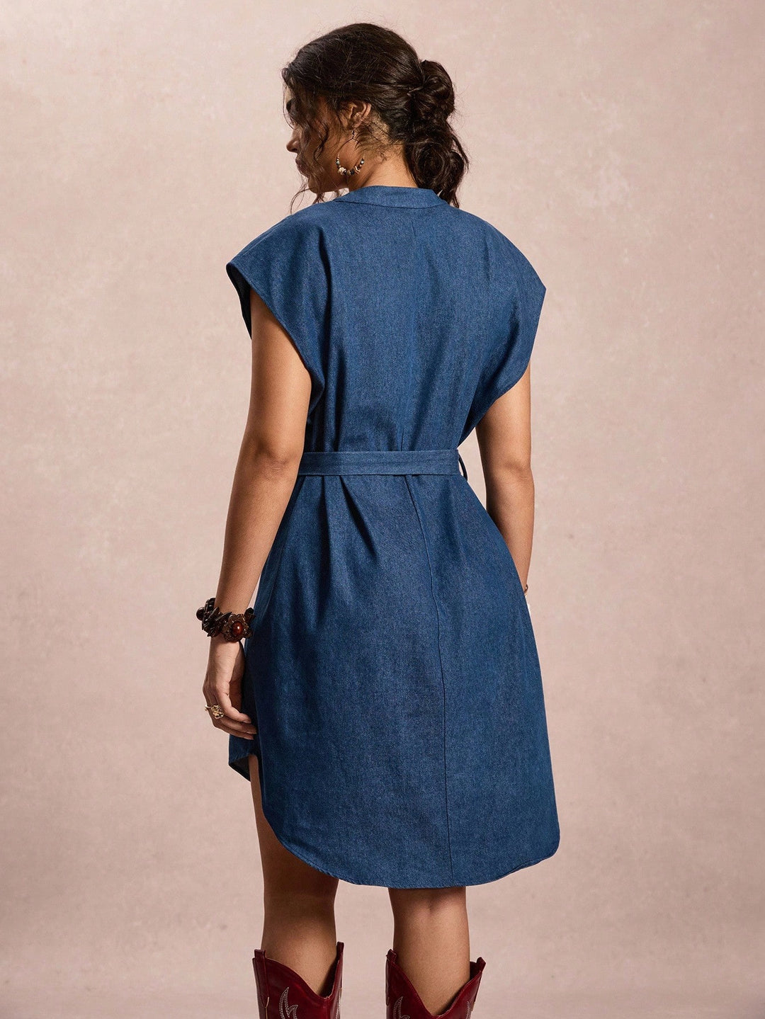 Rochie mini Shein Curve+, albastru
