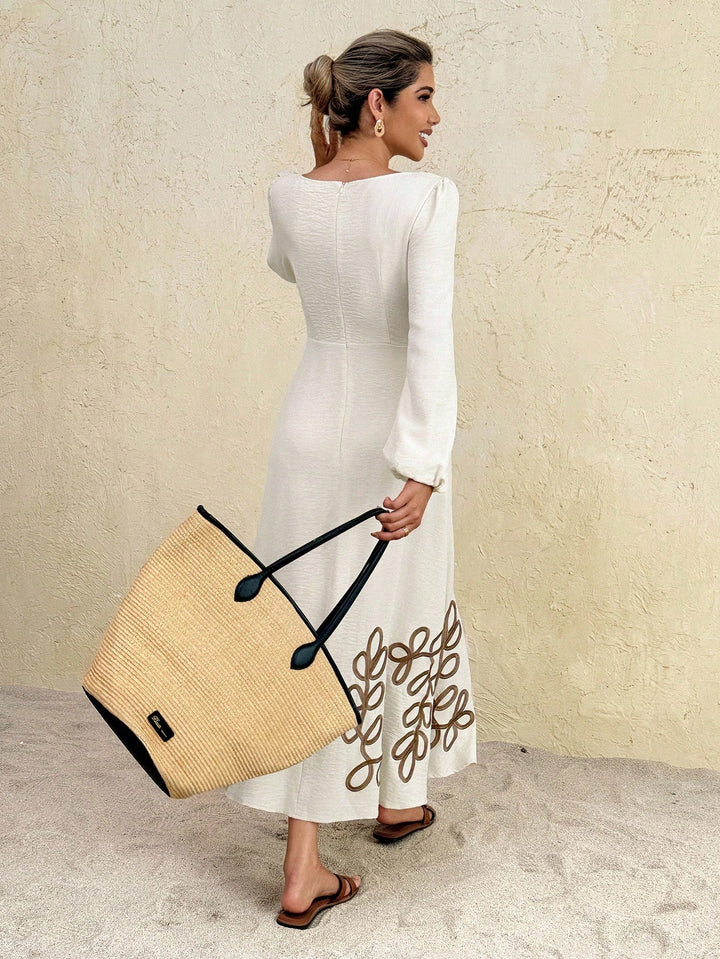 SHEIN Maxi ruha, bézs