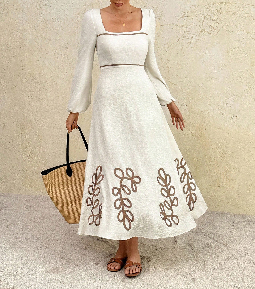 SHEIN Maxi ruha, bézs
