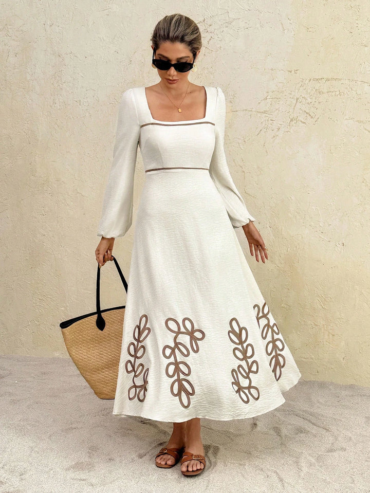 Rochie maxi SHEIN, bej