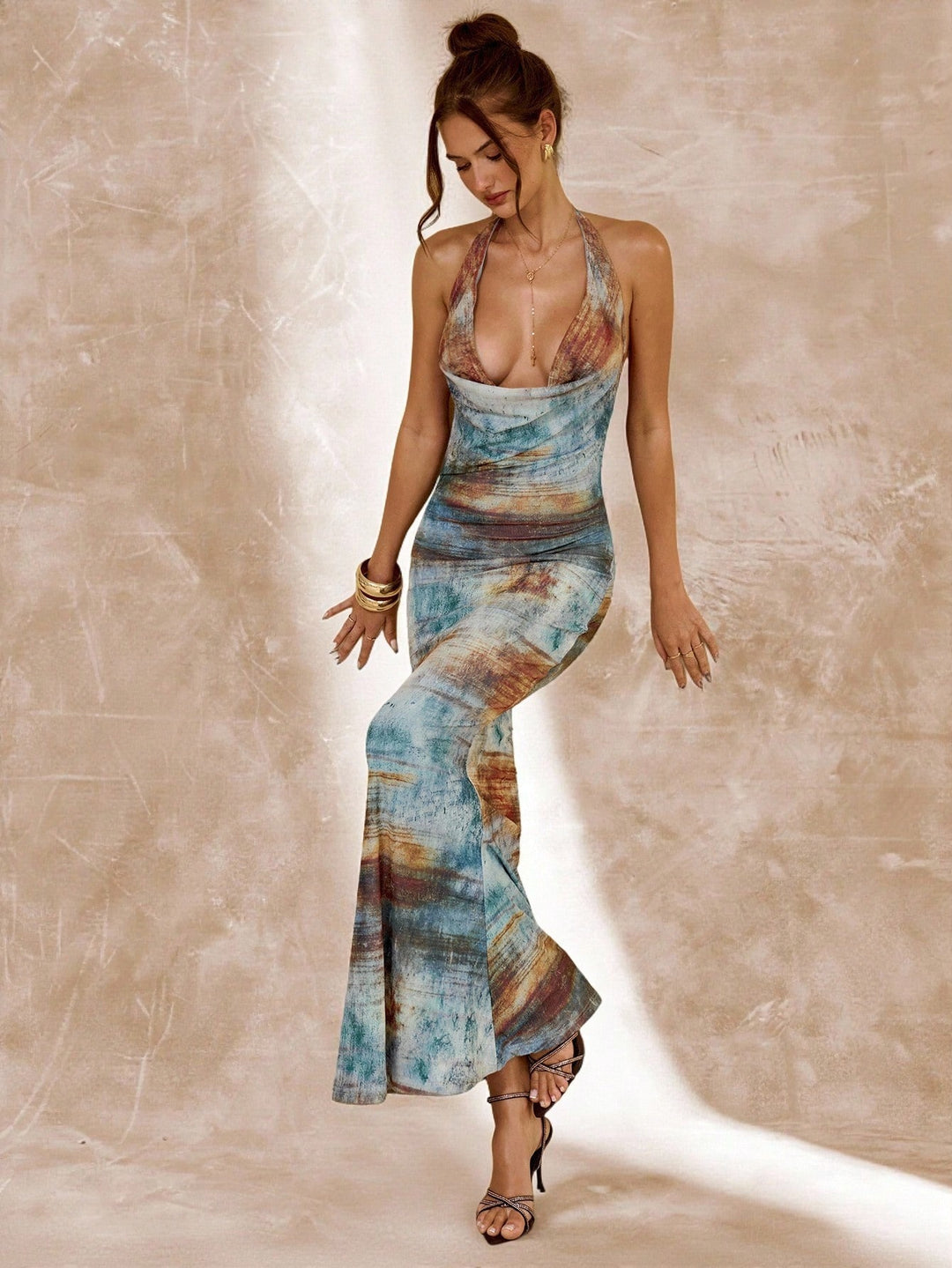 Rochie maxi SHEIN, albastru