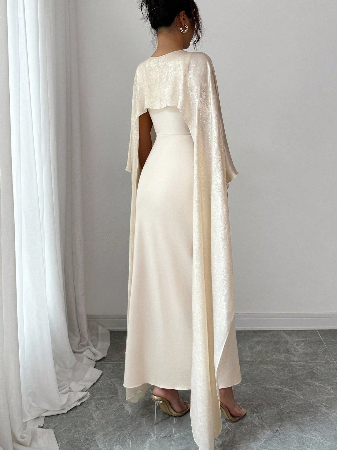 Rochie maxi SHEIN, auriu
