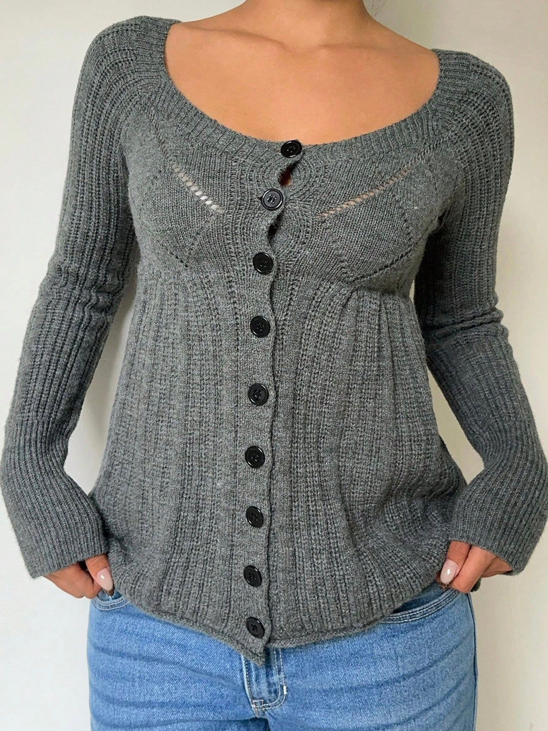 Cardigan SHEIN, gri
