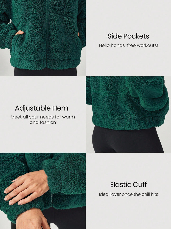 Jachetă sport SHEIN, verde