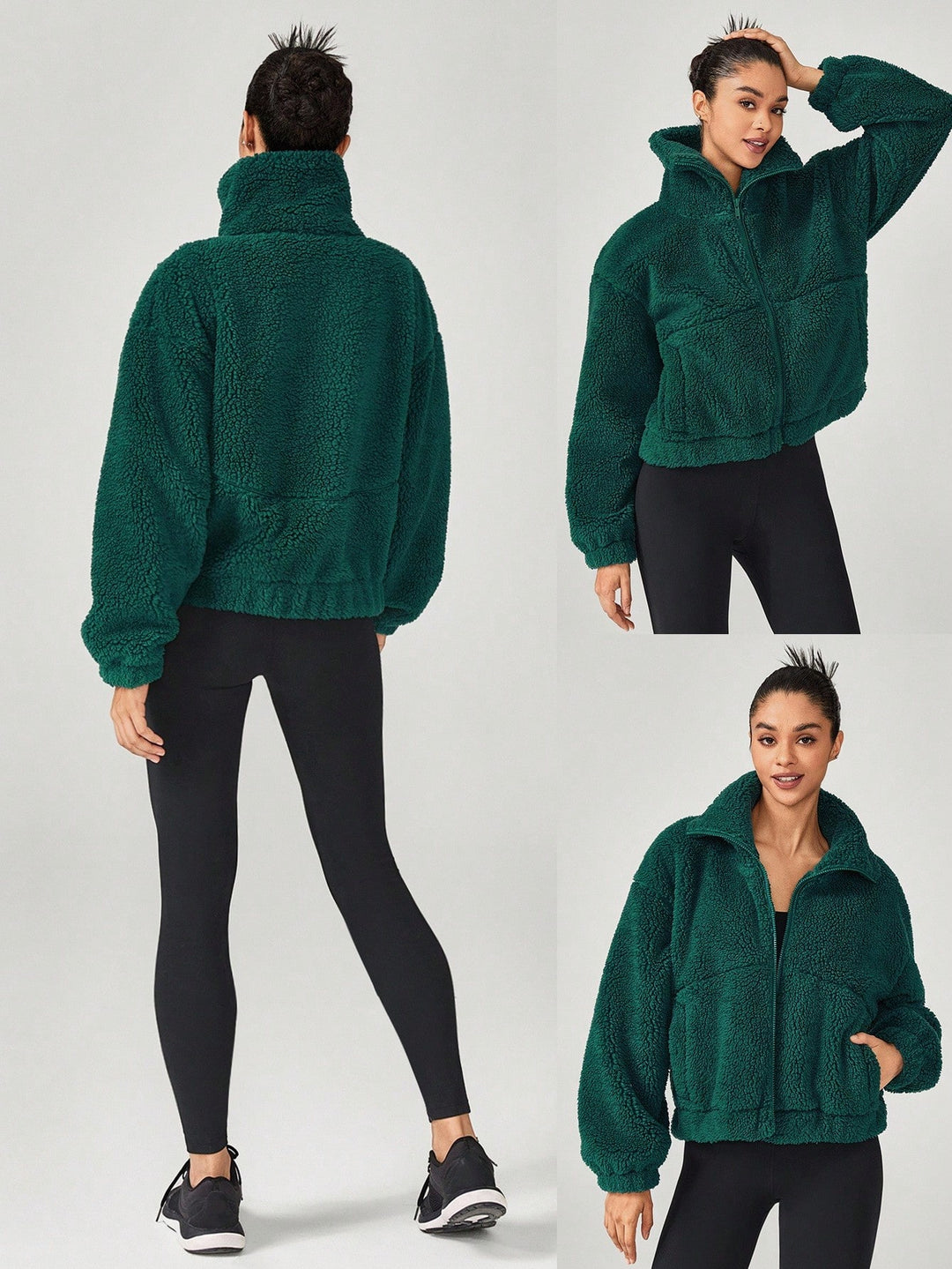 Jachetă sport SHEIN, verde