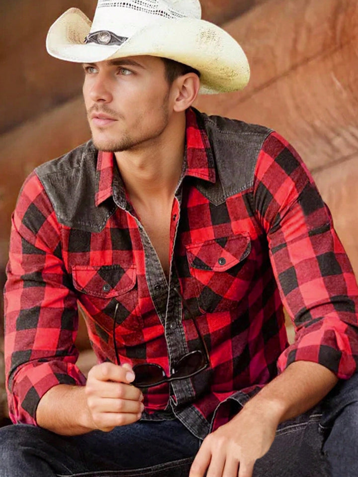 Cămașă SHEIN, roșu